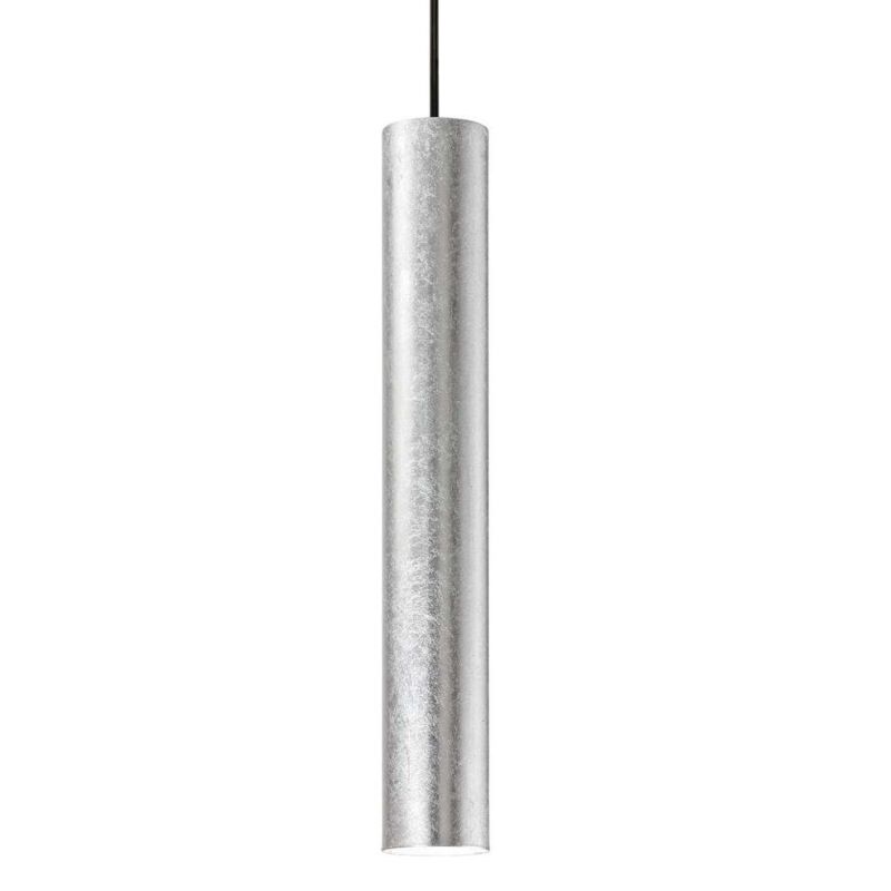 SOSPENSIONE CILINDRO DIAMETRO 6 CM ALTEZZA 40 CM IN METALLO 11 COLORI DESIGN MODERNO ATTACCO GU10 CRISTALENSI - Cristalensi Shop