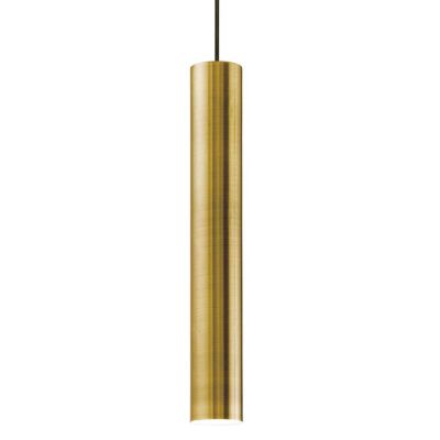 SOSPENSIONE CILINDRO DIAMETRO 6 CM ALTEZZA 40 CM IN METALLO 11 COLORI DESIGN MODERNO ATTACCO GU10 CRISTALENSI - Cristalensi Shop