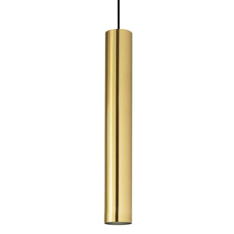 SOSPENSIONE CILINDRO DIAMETRO 6 CM ALTEZZA 40 CM IN METALLO 11 COLORI DESIGN MODERNO ATTACCO GU10 CRISTALENSI - Cristalensi Shop