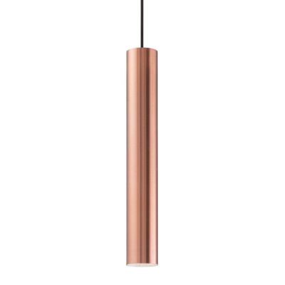 SOSPENSIONE CILINDRO DIAMETRO 6 CM ALTEZZA 40 CM IN METALLO 11 COLORI DESIGN MODERNO ATTACCO GU10 CRISTALENSI - Cristalensi Shop