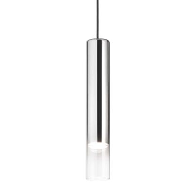 SOSPENSIONE CILINDRO DIAMETRO 6 CM ALTEZZA 40 CM IN METALLO 11 COLORI DESIGN MODERNO ATTACCO GU10 CRISTALENSI - Cristalensi Shop