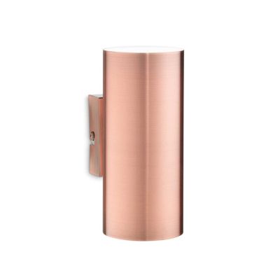 LAMPADA DA PARETE DI FORMA CILINDRICA IN METALLO 5 FINITURE COLORE LAMPADINA GU10 CRISTALENSI - Cristalensi Shop Online