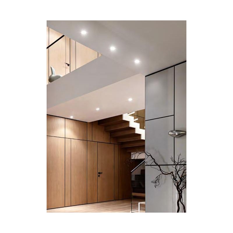 707 SIMPLIE DI ISYLUCE IN ALLUMINIO BIANCO CON PORTALAMPADE GU10 PER CARTONGESSO ISYLUCE - Cristalensi Shop Online