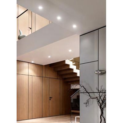 707 SIMPLIE DI ISYLUCE IN ALLUMINIO BIANCO CON PORTALAMPADE GU10 PER CARTONGESSO ISYLUCE - Cristalensi Shop Online