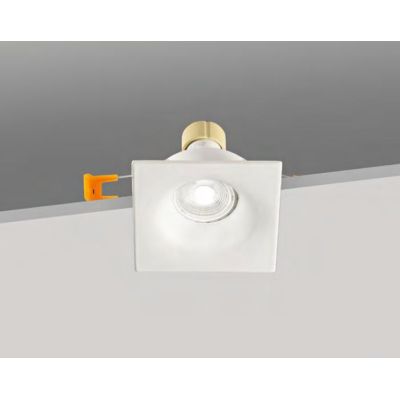 710 FARETTO CORNICE QUADRATA IN ALLUMINIO VERNICIATO DI NERO O BIANCO ATTACCO GU10 ISYLUCE - Cristalensi Shop Online