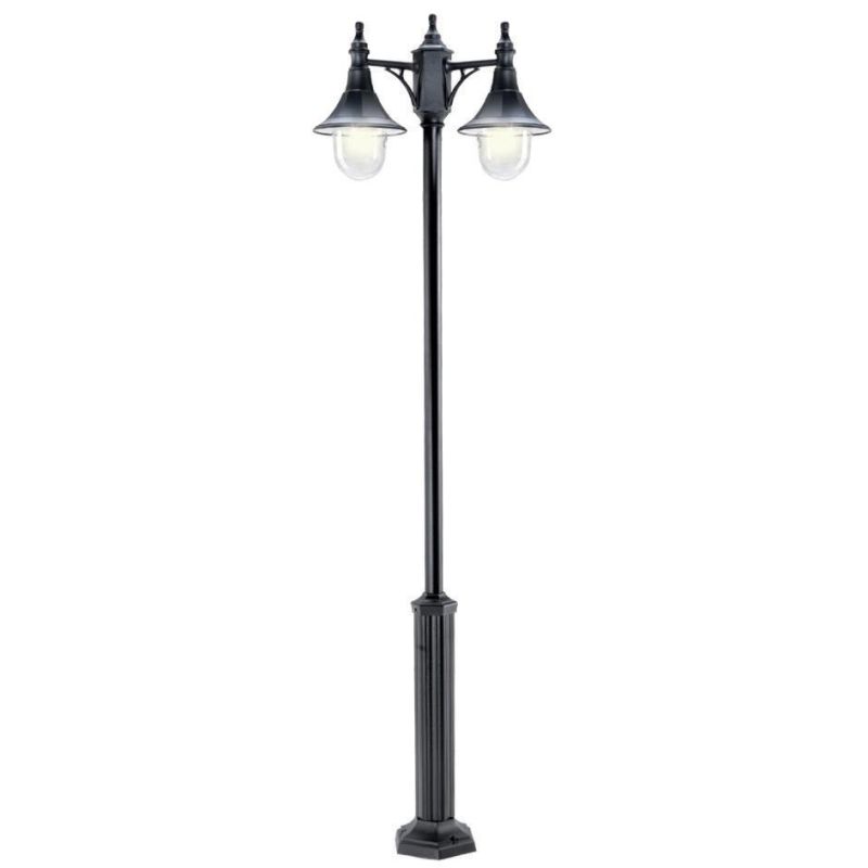 MERCURIO LAMPIONE DUE LUCI DA ESTERNO H204 IN POLIMERO VERDE, NERO O BIANCO Framon Augenti - Cristalensi Shop Online