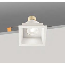 711 INCASSO QUADRATO SIMPLIE DI ISYLUCE IN ALLUMINIO NERO O BIANCO PORTALAMPADE GU10 ISYLUCE - Cristalensi Shop Online 2