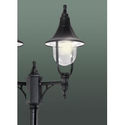 VENERE LAMPIONE PER ESTERNO H215 CM TRE LUCI IN POLIMERO VERDE NERO O BIANCO Framon Augenti - Cristalensi Shop Online 2