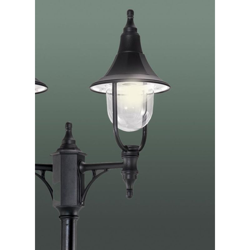 VENERE LAMPIONE PER ESTERNO H215 CM TRE LUCI IN POLIMERO VERDE NERO O BIANCO Framon Augenti - Cristalensi Shop Online