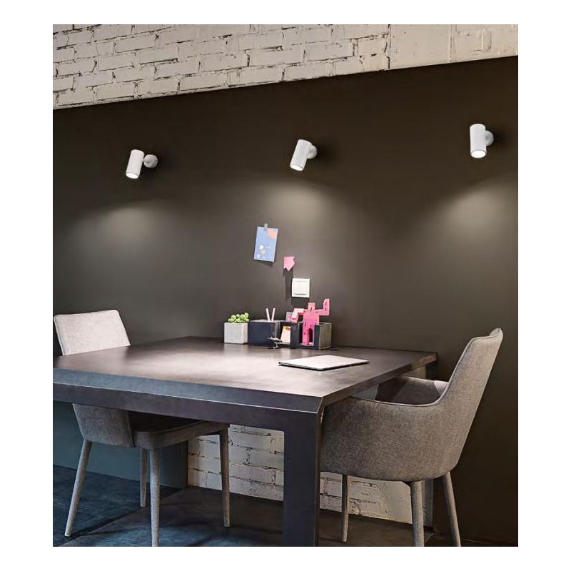 754/5 SPOT DIREZIONABILE IN ALLUMINIO BIANCO O NERO CON PORTALAMPADE GU10 ISYLUCE - Cristalensi Shop Online