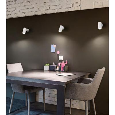 754/5 SPOT DIREZIONABILE IN ALLUMINIO BIANCO O NERO CON PORTALAMPADE GU10 ISYLUCE - Cristalensi Shop Online