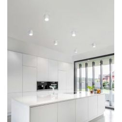 929 PLAFONIERA DIAMETRO 11 CM COB LED 15W 3000K O 4000K DI ISYLUCE BIANCA SATINATA ISYLUCE - Cristalensi Shop Online 2