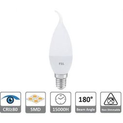 LAMPADINA COLPO DI VENTO 5,5W LUCE 3000K, 4000K o 6500K DIAMETRO 37 MM ATTACCO E14 BIANCA CRISTALENSI LAMPADINE - Cristalensi Sh 2