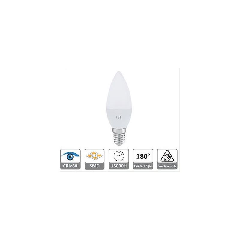 LAMPADINA OLIVA LED 5,5W LUCE 3000K, 4000K o 6500K DIAMETRO 37 MM ATTACCO E14 BIANCA CRISTALENSI LAMPADINE - Cristalensi Shop On