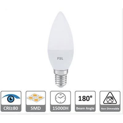 LAMPADINA OLIVA LED 5,5W LUCE 3000K, 4000K o 6500K DIAMETRO 37 MM ATTACCO E14 BIANCA CRISTALENSI LAMPADINE - Cristalensi Shop On