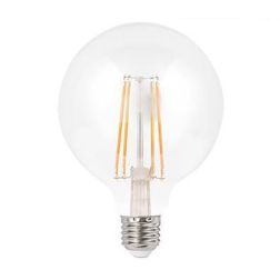 LAMPADINA LED GLOBO A FILAMENTO 6W LUCE 2700K O 4000K DIAMETRO 125 MM ATTACCO E27 CRISTALENSI LAMPADINE - Cristalensi Shop Onlin 2