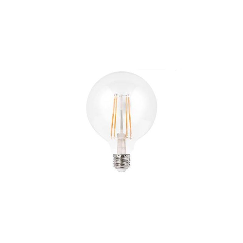 LAMPADINA LED GLOBO A FILAMENTO 6W LUCE 2700K O 4000K DIAMETRO 125 MM ATTACCO E27 CRISTALENSI LAMPADINE - Cristalensi Shop Onlin
