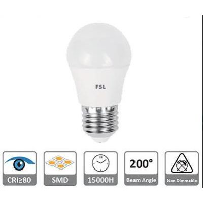 LAMPADINA LED A SFERA 5,5W LUCE 3000K, 4000K o 6500K DIAMETRO 45 MM ATTACCO E27 BIANCA CRISTALENSI LAMPADINE - Cristalensi Shop