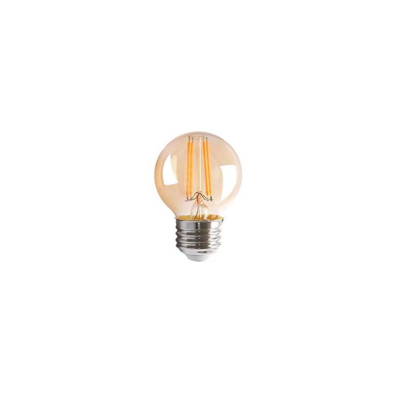 LAMPADINA SFERA A FILAMENTO COL AMBRA LED 4W LUCE 2200K ATTACCO E27 D45 MM CRISTALENSI LAMPADINE - Cristalensi Shop Online