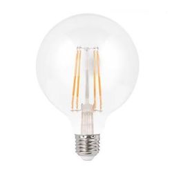 LAMPADINA LED GLOBO A FILAMENTO 6W LUCE 2700K DIAMETRO 95 MM ATTACCO E27 CRISTALENSI LAMPADINE - Cristalensi Shop Online 2