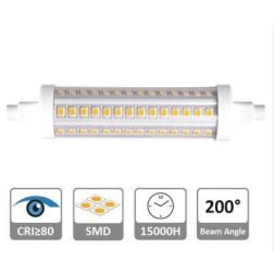 LAMPADINA LED ATTACCO R7S 9,5W LUCE 2700K O 4000K D25 MM LUNGHEZZA 118 MM CRISTALENSI LAMPADINE - Cristalensi Shop Online 2