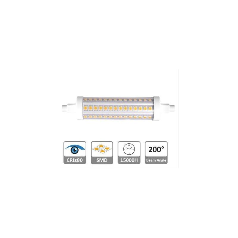 LAMPADINA LED ATTACCO R7S 9,5W LUCE 2700K O 4000K D25 MM LUNGHEZZA 118 MM CRISTALENSI LAMPADINE - Cristalensi Shop Online
