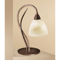4280 LAMPADA DA COMODINO ABAT-JOUR IN FERRO BATTUTO E VETRO DI LAM EXPORT LAM EXPORT - Cristalensi Shop Online 2