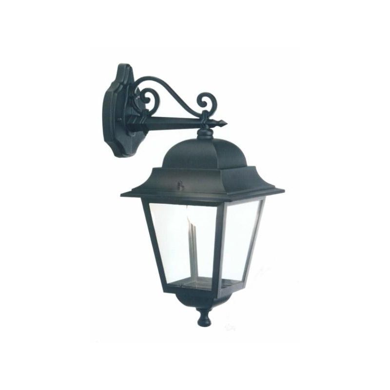 AMALFI LANTERNA PER ESTERNO IN ALLUMINIO VERNICIATO DI NERO CON DIFFUSORI IN VETRO Sovil - Cristalensi Shop Online