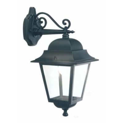 AMALFI LANTERNA PER ESTERNO IN ALLUMINIO VERNICIATO DI NERO CON DIFFUSORI IN VETRO Sovil - Cristalensi Shop Online