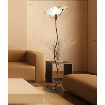 VELA PIANTANA IN METALLO VERNICIATO MARRONE Top Light Illuminazione - Cristalensi Shop Online