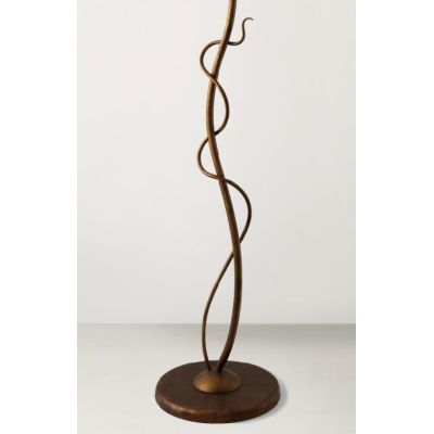 VELA PIANTANA IN METALLO VERNICIATO MARRONE Top Light Illuminazione - Cristalensi Shop Online