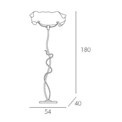 VELA PIANTANA IN METALLO VERNICIATO MARRONE Top Light Illuminazione - Cristalensi Shop Online