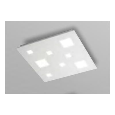 CHECKER BOARD PLAFONIERA APPLIQUE 45X45 LED 36W 3000K BIANCO SATINATO AFFRALUX - Cristalensi Shop Online