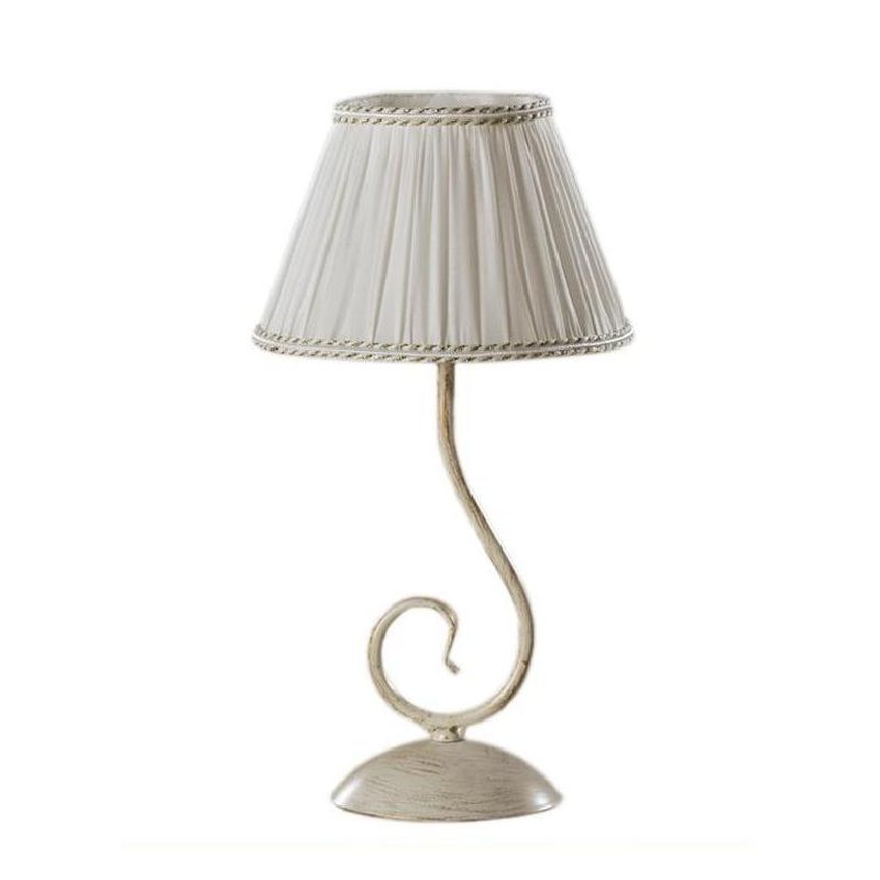 VIVIENNE LUMETTO CLASSICO COLORE AVORIO CHIARO CON PARALUMI IN TESSUTO PLISSE CRISTALENSI LIGHT - Cristalensi Shop Online
