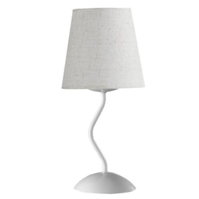 MARGOT LUMETTO CLASSICO IN METALLO BIANCO CON PARALUME IN TESSUTO SABBIA CRISTALENSI LIGHT - Cristalensi Shop Online