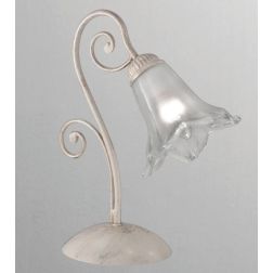 GIOIA LUMETTO AVORIO ANTICO CLASSICO ED ECONOMICO CON DIFFUSORE IN VETRO CRISTALENSI LUX - Cristalensi Shop Online 2