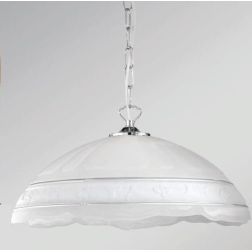 ISCHIA LAMPADARIO STILE CLASSICO CLASSICO D40 IN VETRO SATINATO CON DECORO AMBRA O ARGENTO CRISTALENSI LUX - Cristalensi Shop On 2