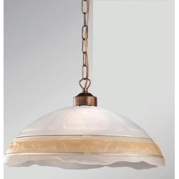 ISCHIA SOSPENSIONE IN STILE CLASSICO CLASSICO D50 IN VETRO SATINATO CON DECORO AMBRA O ARGENTO CRISTALENSI LUX - Cristalensi Sho 2