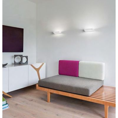 EDGE PICCOLO LED 18W LUCE SOPRA SOTTO MONTATURA BIANCA O NERA MODERNO ECONOMICO ISYLUCE - Cristalensi Shop Online