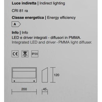 EDGE PICCOLO LED 18W LUCE SOPRA SOTTO MONTATURA BIANCA O NERA MODERNO ECONOMICO ISYLUCE - Cristalensi Shop Online