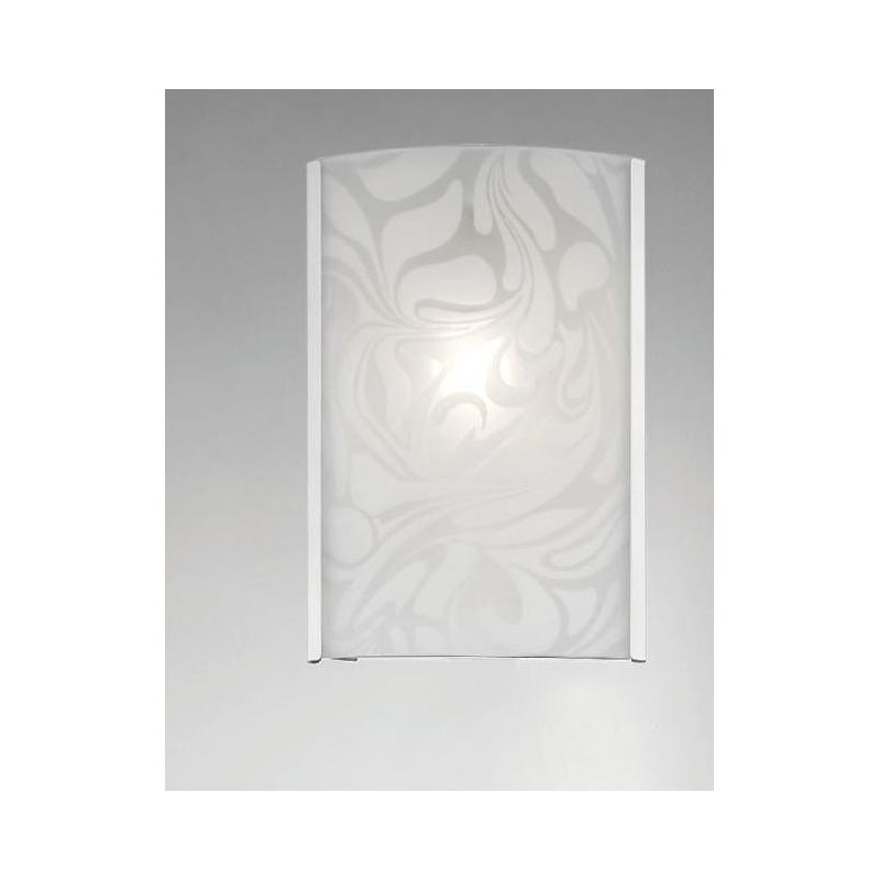 MARMO APPLIQUE CLASSICA ED ECONOMICA IN VETRO BIANCO LUCIDO DAMASCATO CRISTALENSI LUX - Cristalensi Shop Online