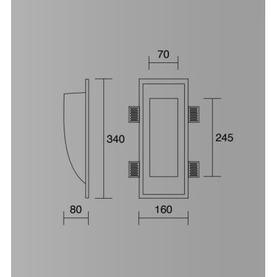 843 ISYLUCE INCASSO A SCOMPARSA GESSO SEGNAPASSO VERNICIABILE PORTALAMPADE GU10 ISYLUCE - Cristalensi Shop Online