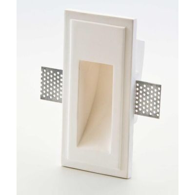 ISYLUCE SEGNAPASSO IN GESSO BIANCO RETTANGOLARE VERNICIABILE GU10 D35 ISYLUCE - Cristalensi Shop Online