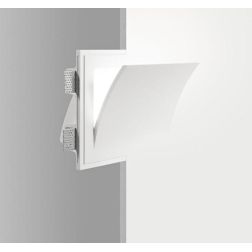 845 ISYLUCE APPLIQUE DA INCASSO IN GESSO LUCE INDIRETTA LAMPADINE G9 VERNICIABILE ISYLUCE - Cristalensi Shop Online