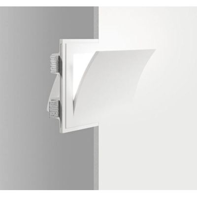 845 ISYLUCE APPLIQUE DA INCASSO IN GESSO LUCE INDIRETTA LAMPADINE G9 VERNICIABILE ISYLUCE - Cristalensi Shop Online