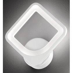 STEVE QUADRO APPLIQUE MODERNA 12X12 COLORE BIANCO LED 12W LUCE 3000k O 4000K CRISTALENSI LUX - Cristalensi Shop Online 2