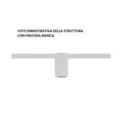 VENERE PLAFONIERA 4 LUCI MODERNA ED ECONOMICA METALLO NERO O BIANCO CON LAMPADE A VISTA CRISTALENSI LUX - Cristalensi Shop Onlin 2