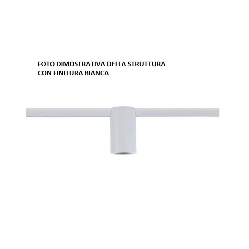 VENERE PLAFONIERA 6 LUCI MODERNA ED ECONOMICA METALLO NERO O BIANCO CON LAMPADE A VISTA CRISTALENSI LUX - Cristalensi Shop Onlin