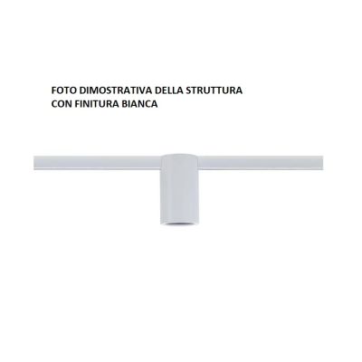 VENERE PLAFONIERA 6 LUCI MODERNA ED ECONOMICA METALLO NERO O BIANCO CON LAMPADE A VISTA CRISTALENSI LUX - Cristalensi Shop Onlin