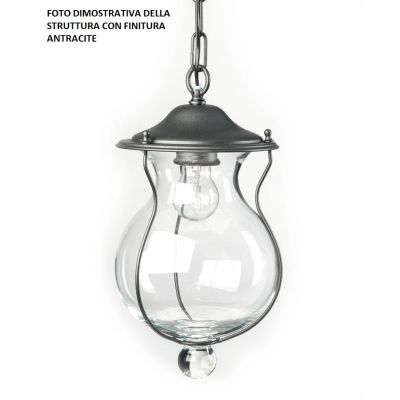 BACCO LAMPADA A PARETE PER ESTERNO GRANDE IN OTTONE NATURALE O ANTRACITE O CORTEN CRISTALENSI OTTONE - Cristalensi Shop Online